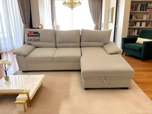 CloudEase™ Modular Fabric Sofa Bed – 6252