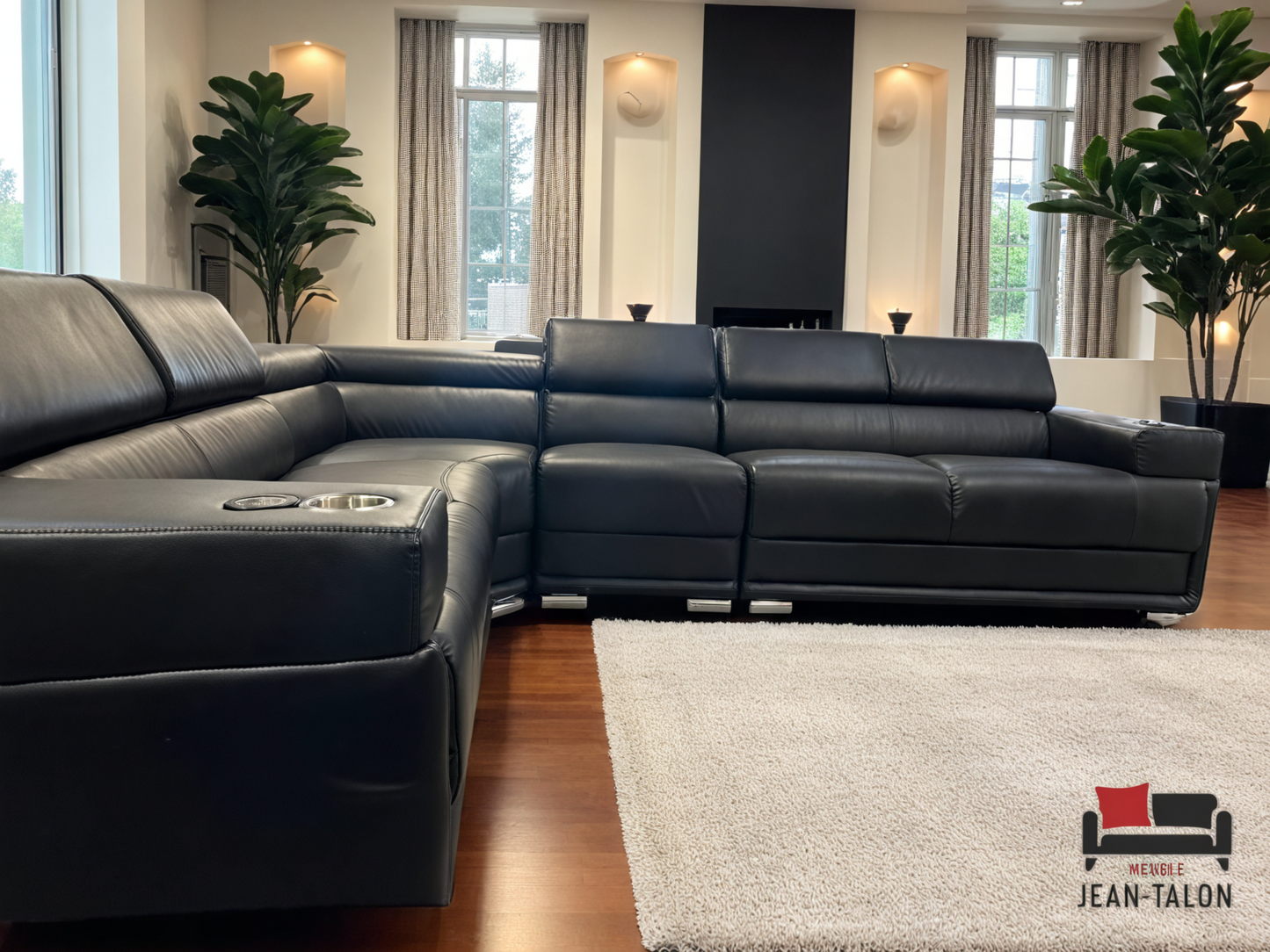 MetropolitanFlex™ Top‑Grain Leather Sectional – 6275