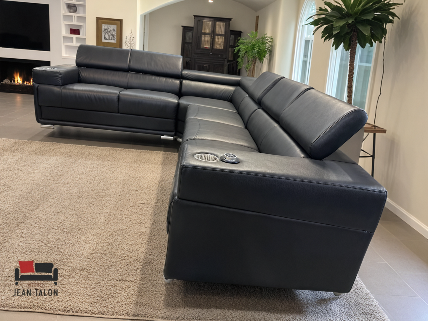 MetropolitanFlex™ Top‑Grain Leather Sectional – 6275