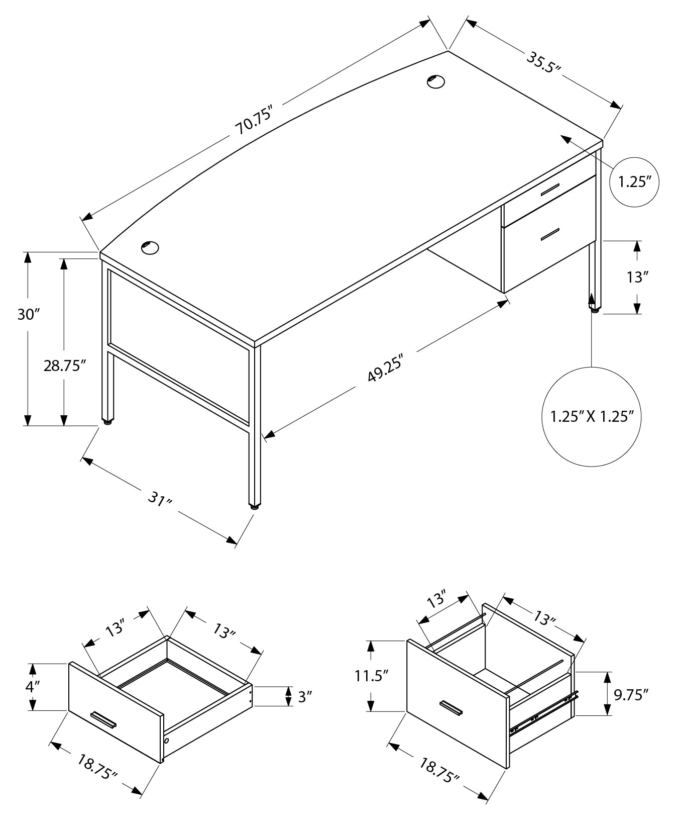 APEX I 7730™ – OFFICE DESK