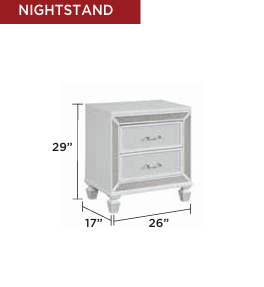 CRYSTAL 1391™ – 6-PIECE BEDROOM SET