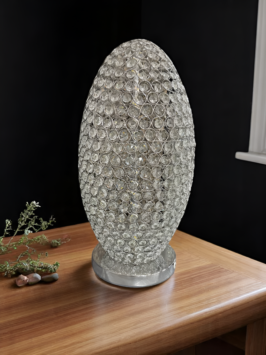 Dazzling Crystal Egg Table Lamp