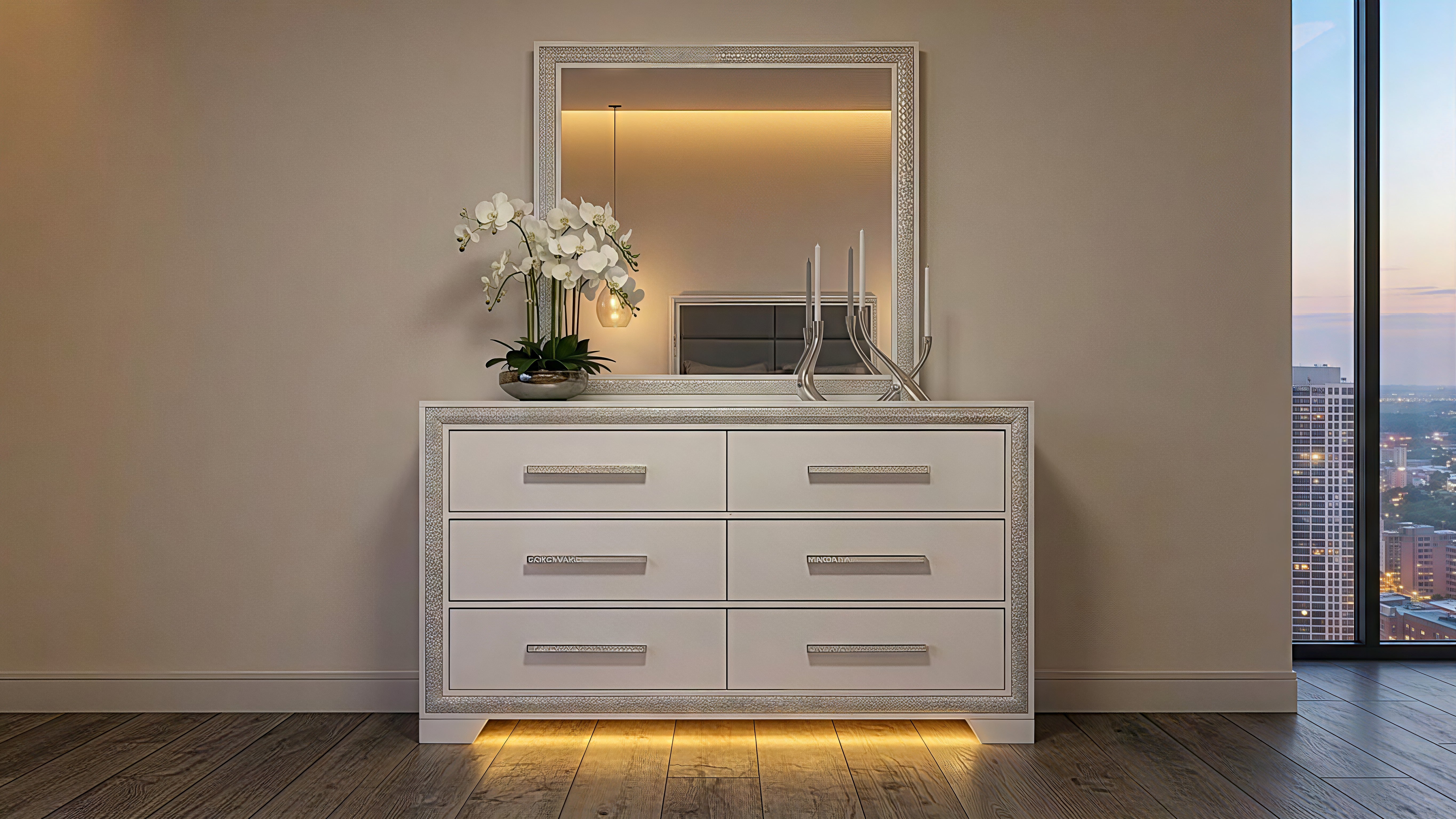ANDROS-SILVER™ – 6-PIECE BEDROOM SET
