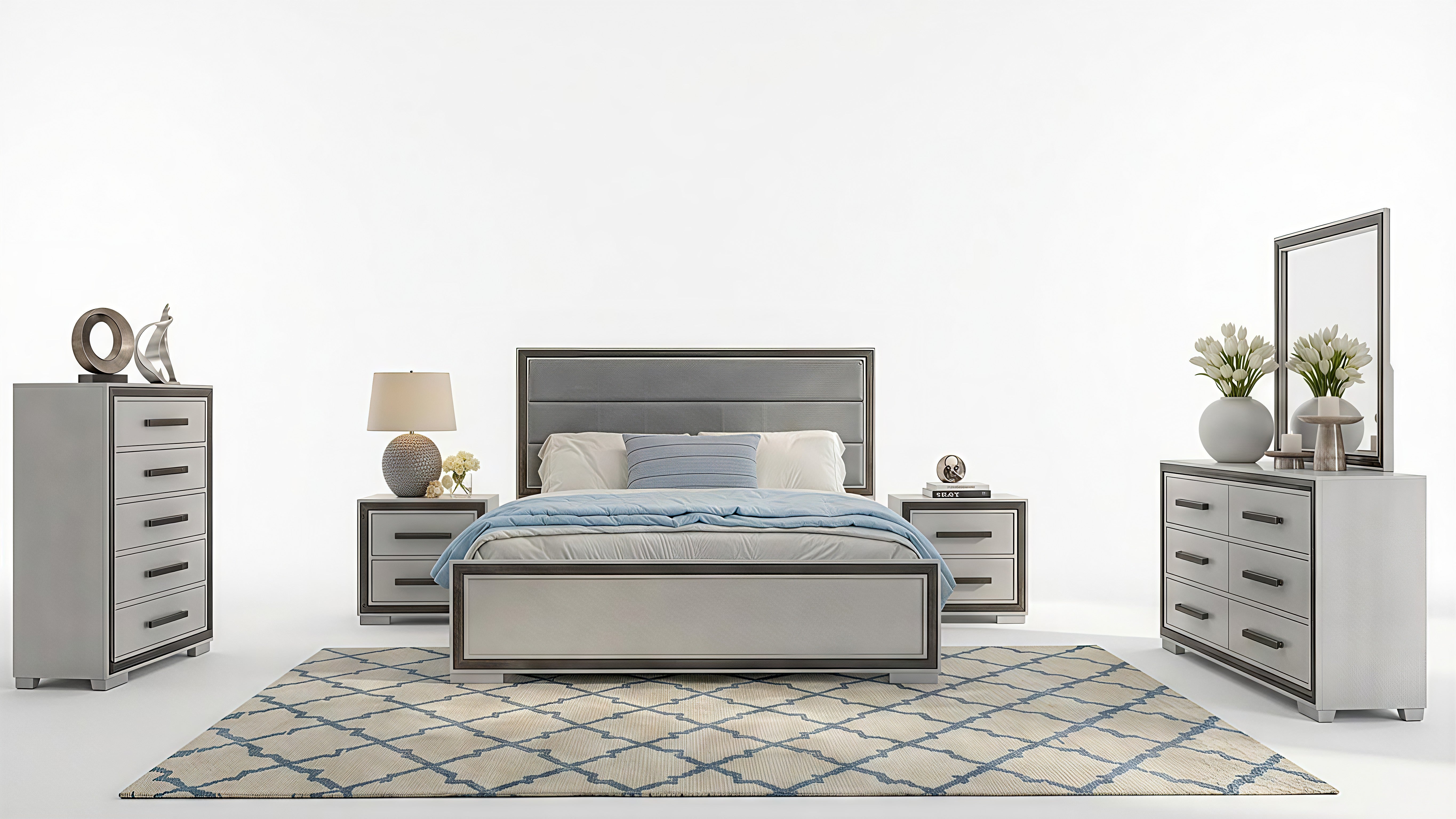 AMELIA-BLACK™ – 6-PIECE BEDROOM SET