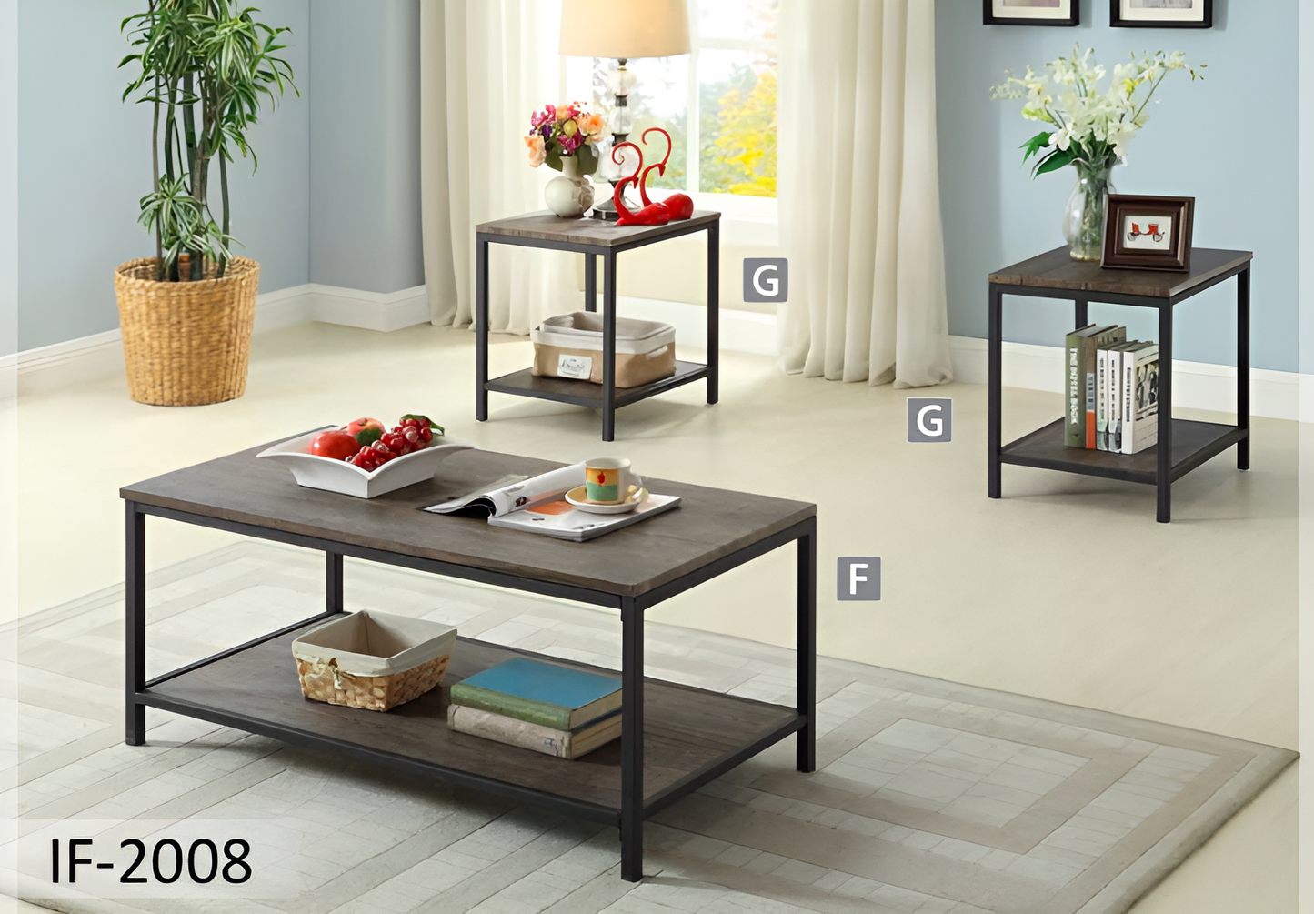 Ensemble de 3 tables basses – IF-2008
