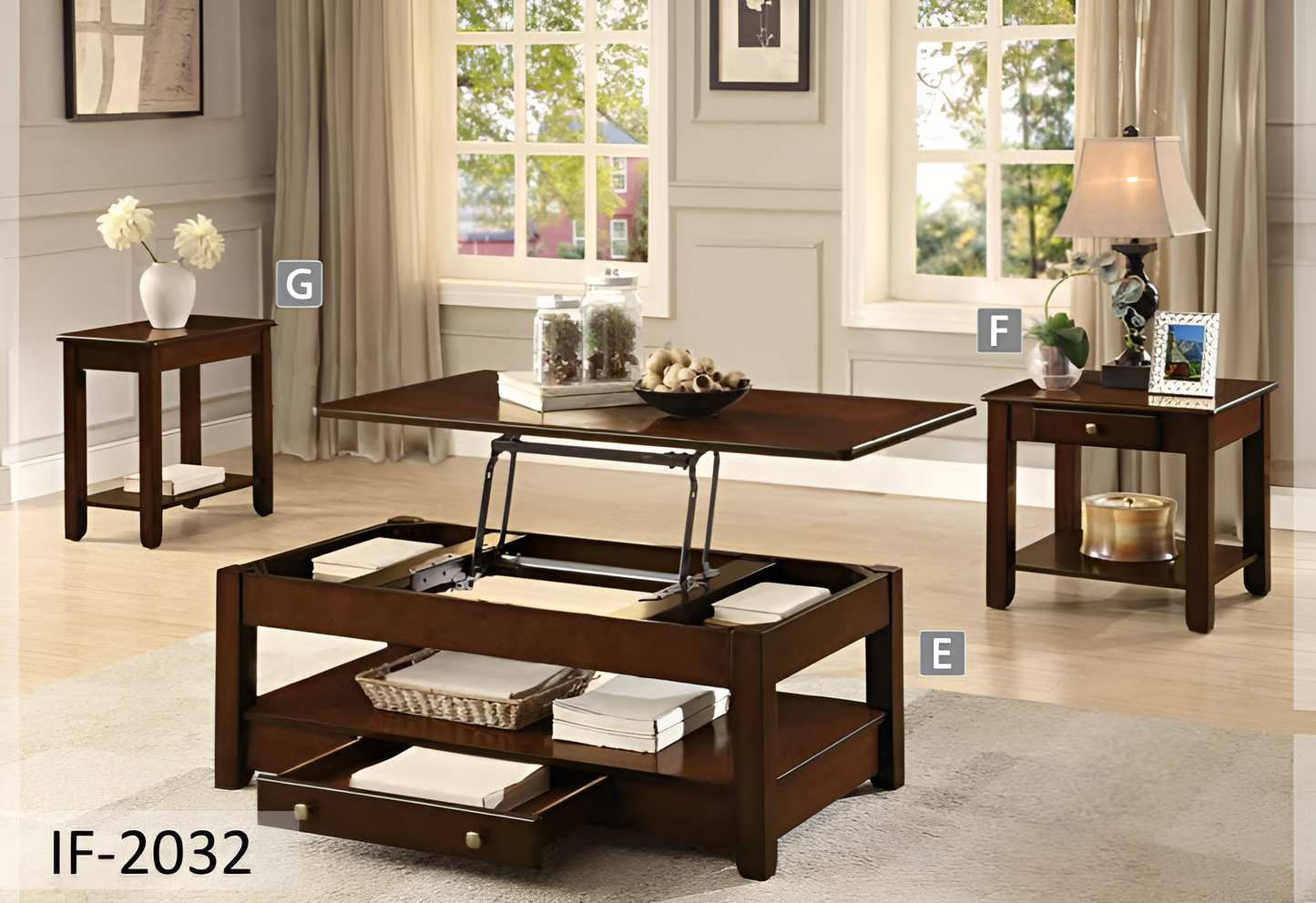 Ensemble de 3 tables basses – IF-2032