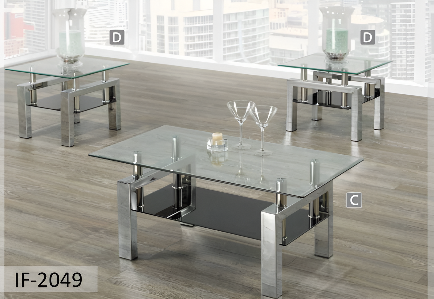 3-Piece Coffee Table Set – IF-2048