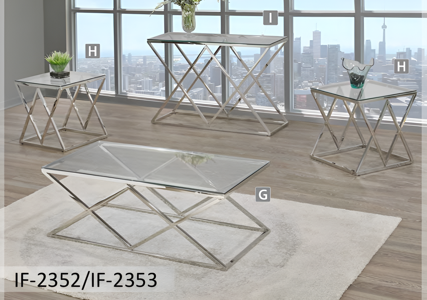 Ensemble de 3 tables basses – IF-2352