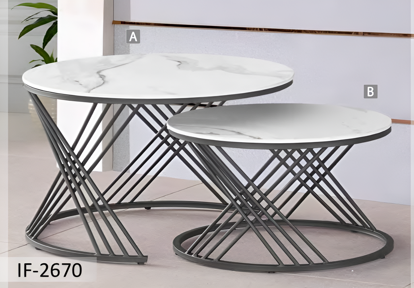 2-Piece Coffee Table Set – IF-2670