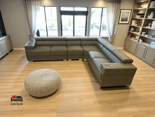 MetropolitanFlex™ Top‑Grain Leather Sectional – 6275
