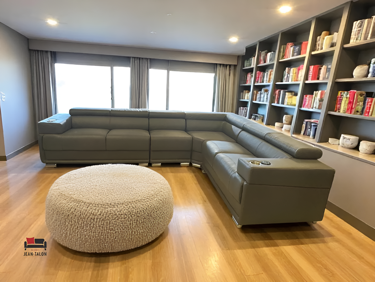 MetropolitanFlex™ Top‑Grain Leather Sectional – 6275