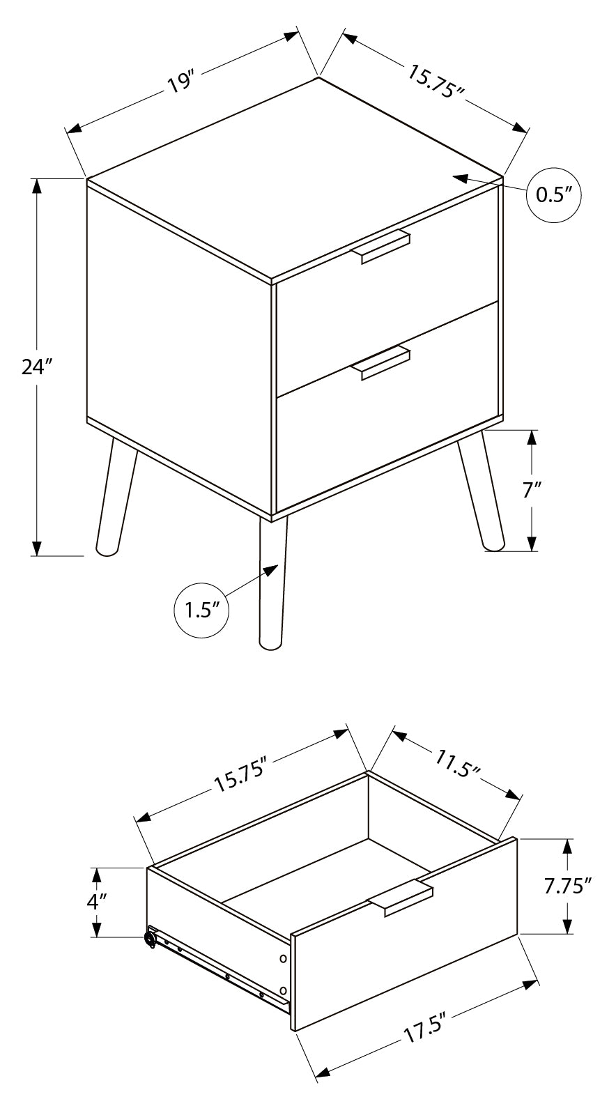 LORREN™ – ACCENT TABLE – I 3607
