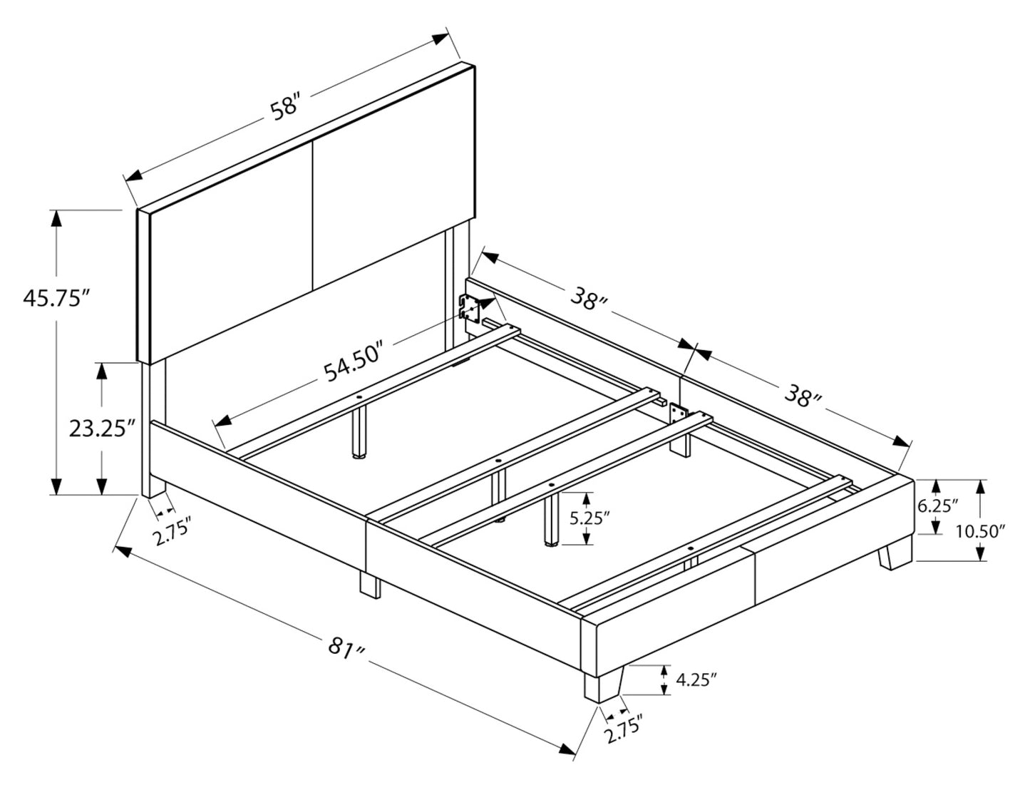 BORDEAUX™ – UPHOLSTERED BED – I-5910F