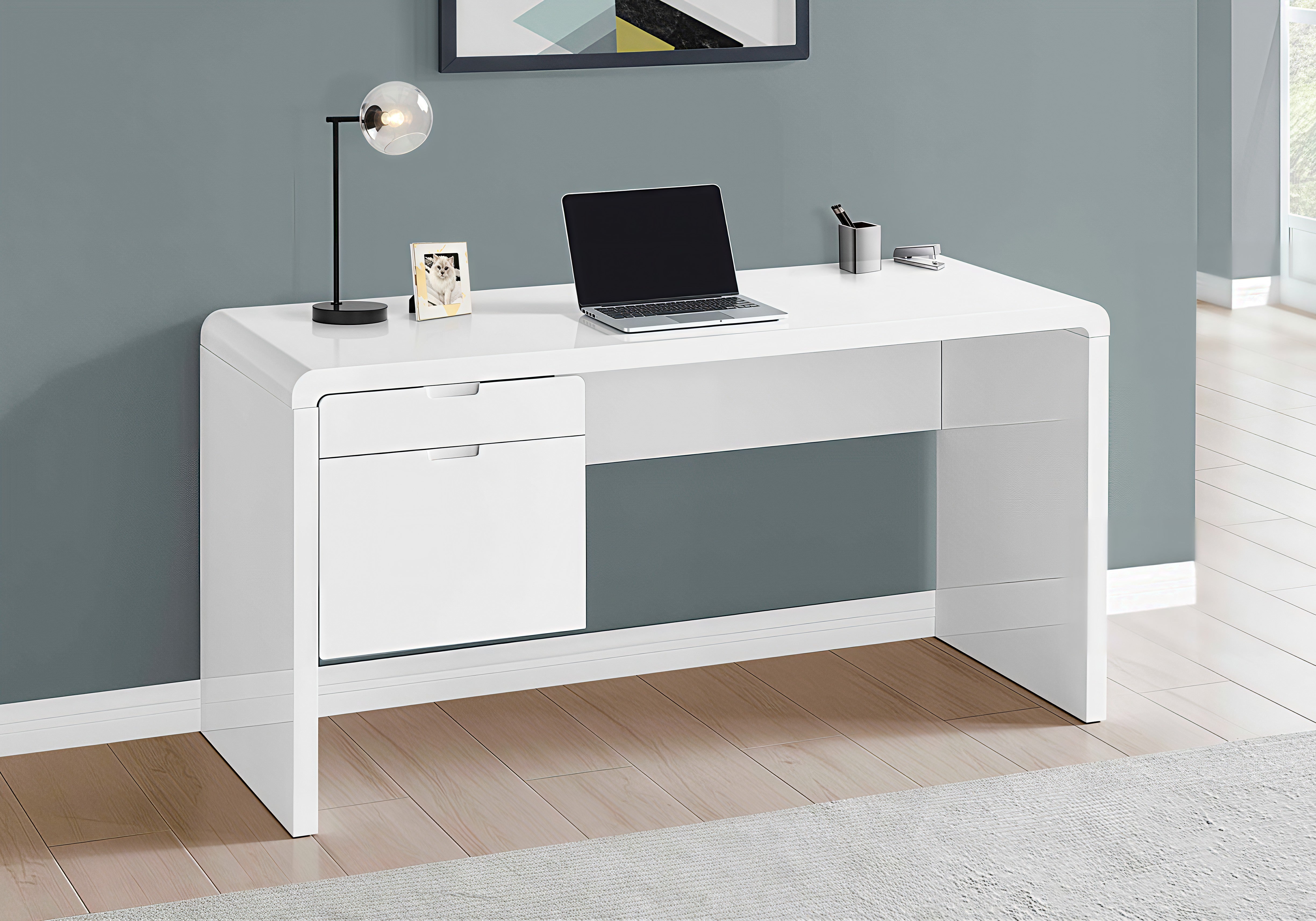 LUXARA™ – HIGH GLOSS OFFICE DESK – I 7581