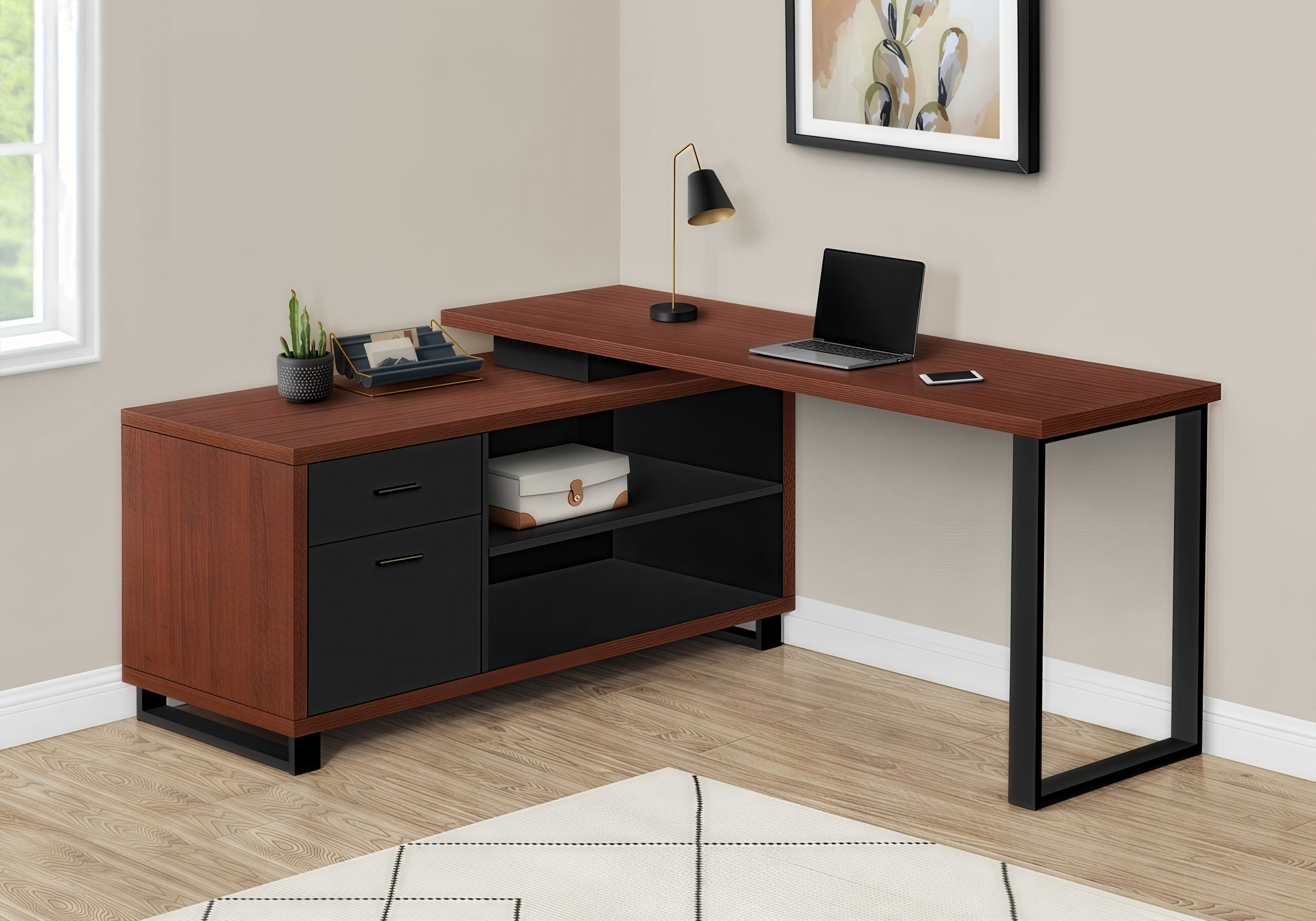STRAVON EXEC™ – L-SHAPED EXECUTIVE DESK – I 7710