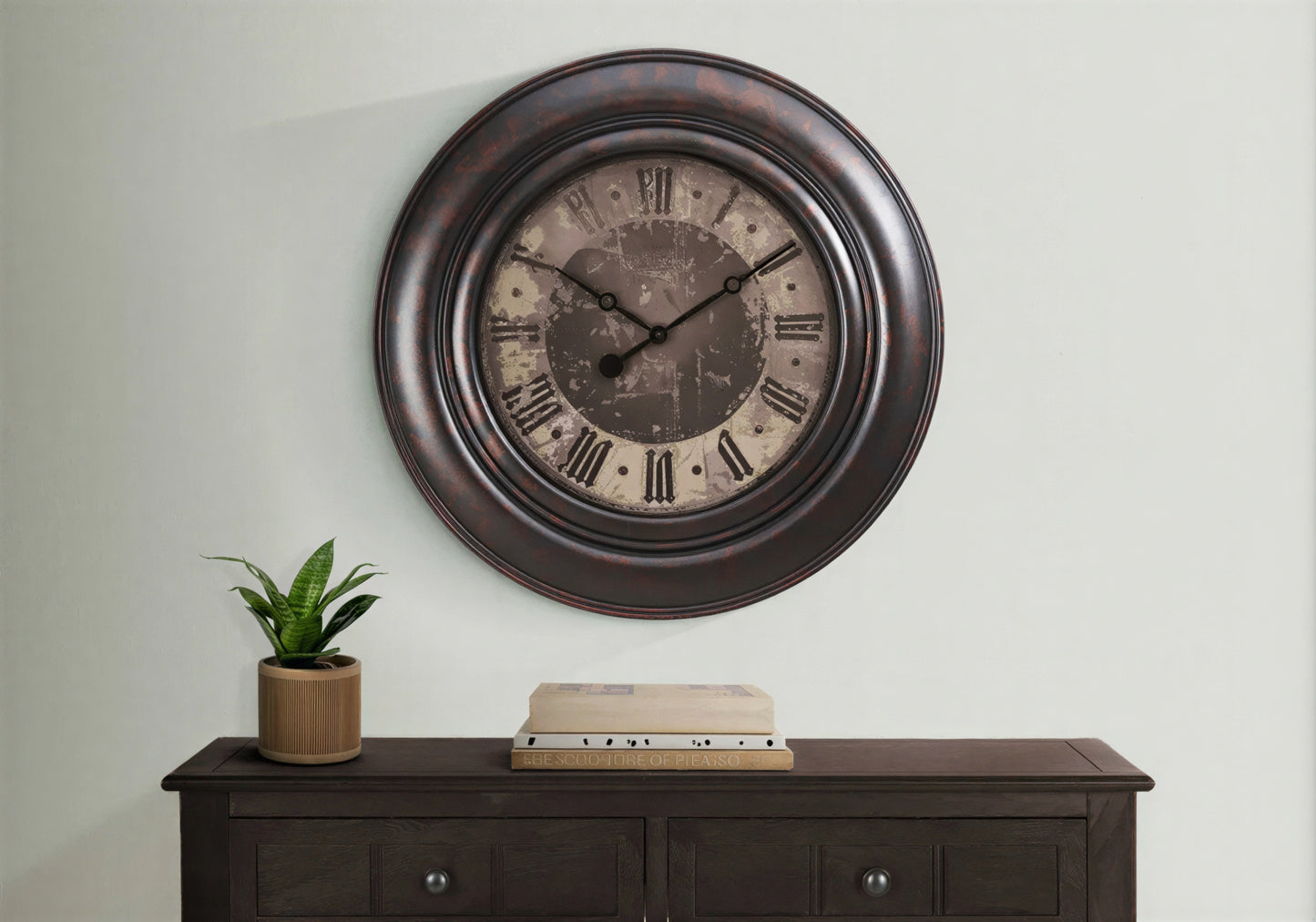RUSTIQUE NOIR™ WALL CLOCK – I 9027