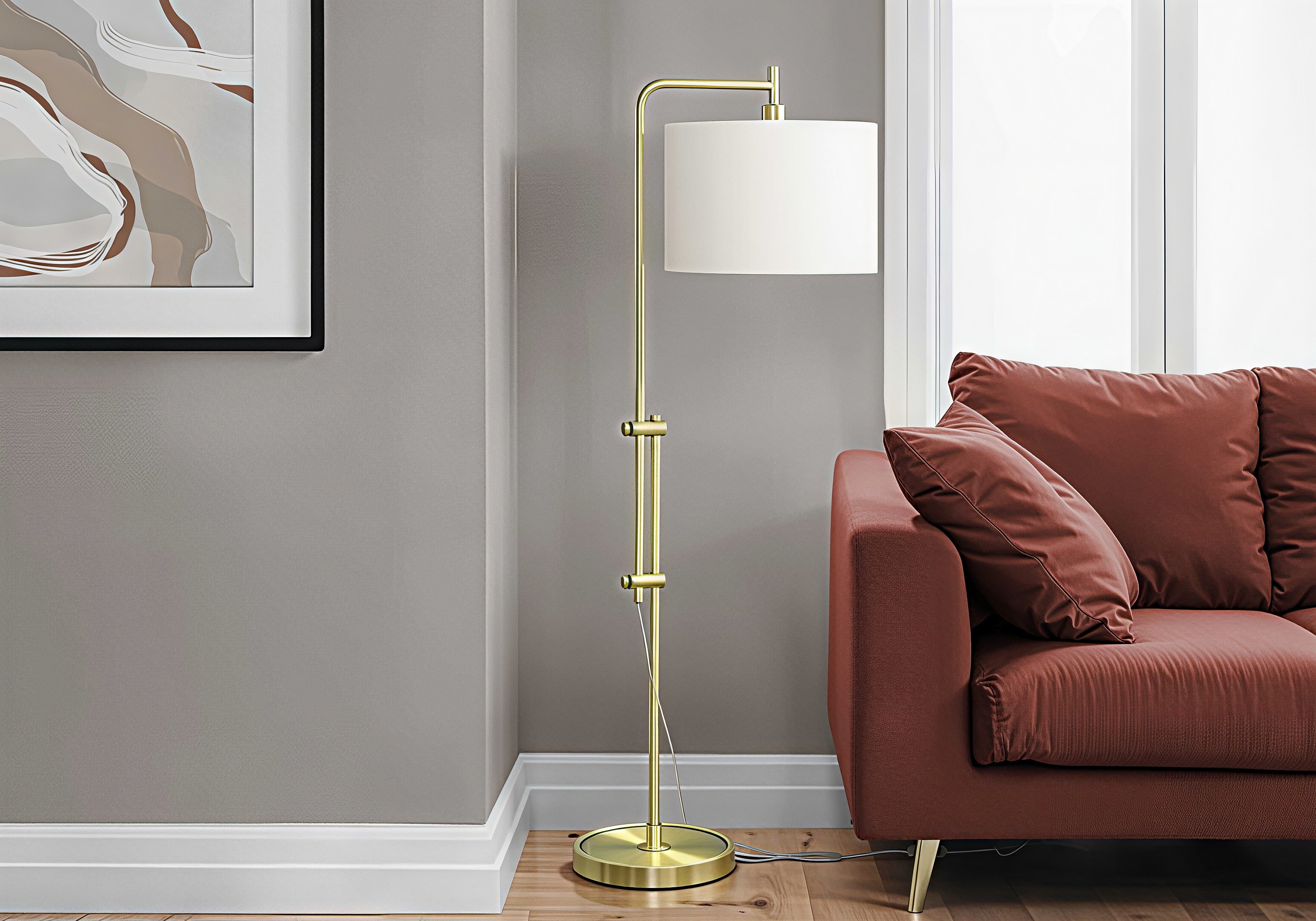 LUMÉRA NOX™ – MODERN ADJUSTABLE ARC FLOOR LAMP – I 9760