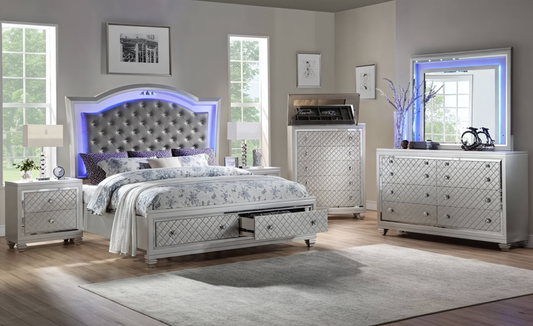 Modern 6-Piece Bedroom Set-J24 QUEEN