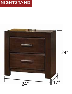 ATHEN 181™ – 6-PIECE BEDROOM SET – DARK CHERRY FINISH