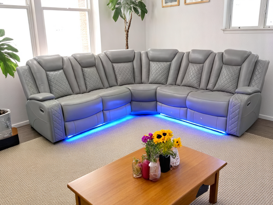 Sectional Set – Blue LED Accent