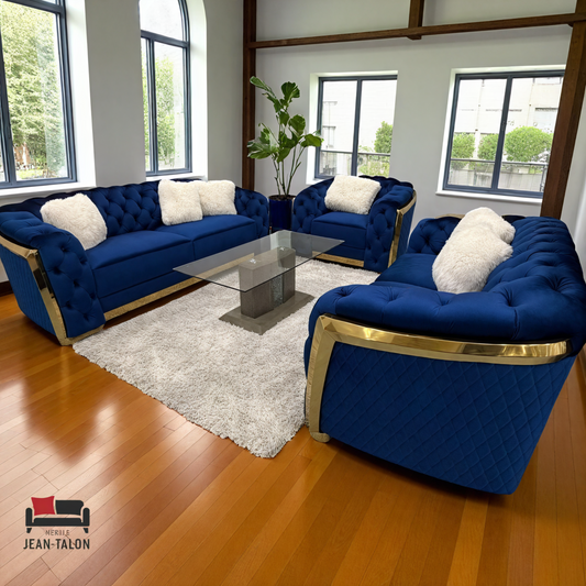 Ensemble de canapés en velours RegaliaGold™ – 6211