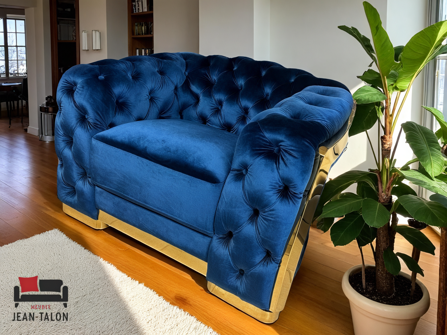 Ensemble de canapés en velours RegaliaGold™ – 6211