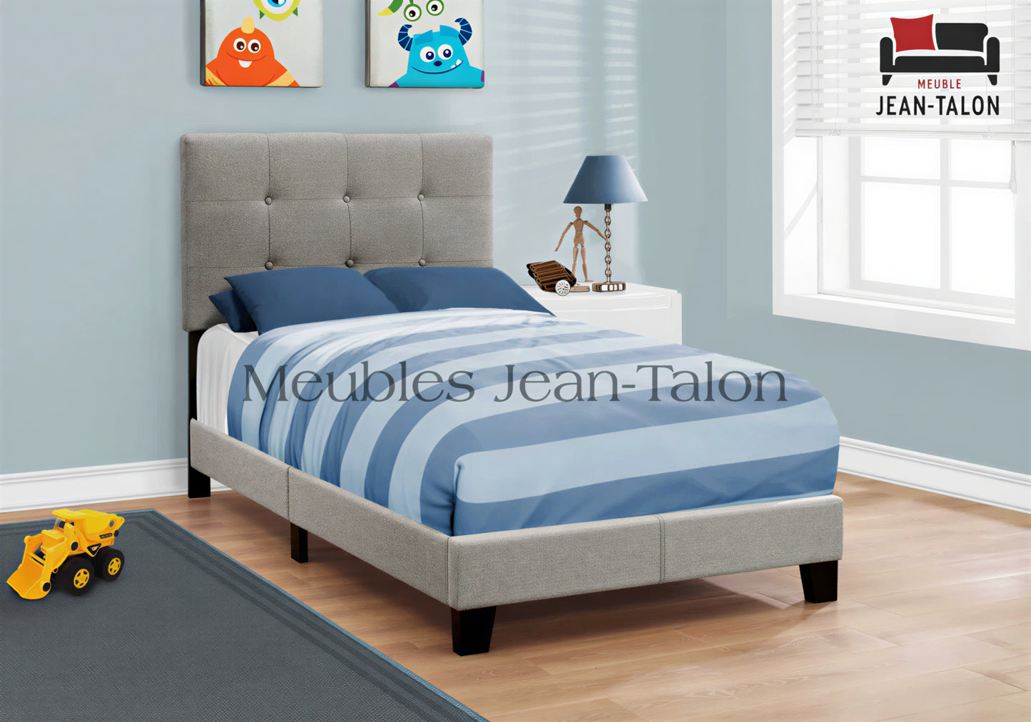 ASTON LINEN™ – UPHOLSTERED SINGLE BED – I-5920T