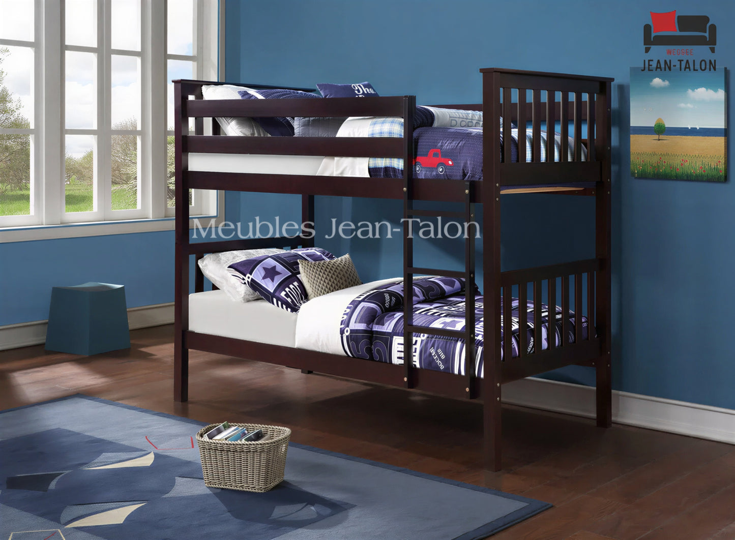 RIDGEMONT™ – SINGLE OVER SINGLE BUNK BED – B-101E