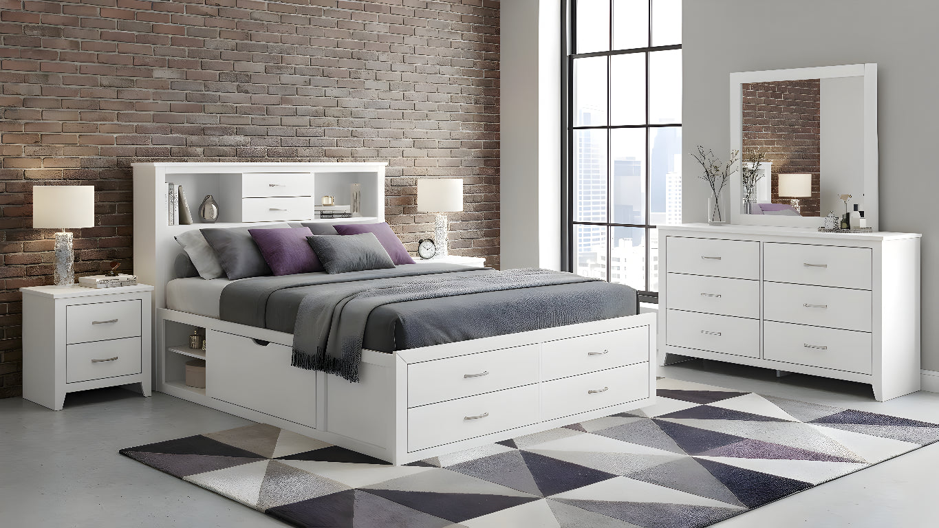 JORDYN-WHITE™ – 6-PIECE BEDROOM SET