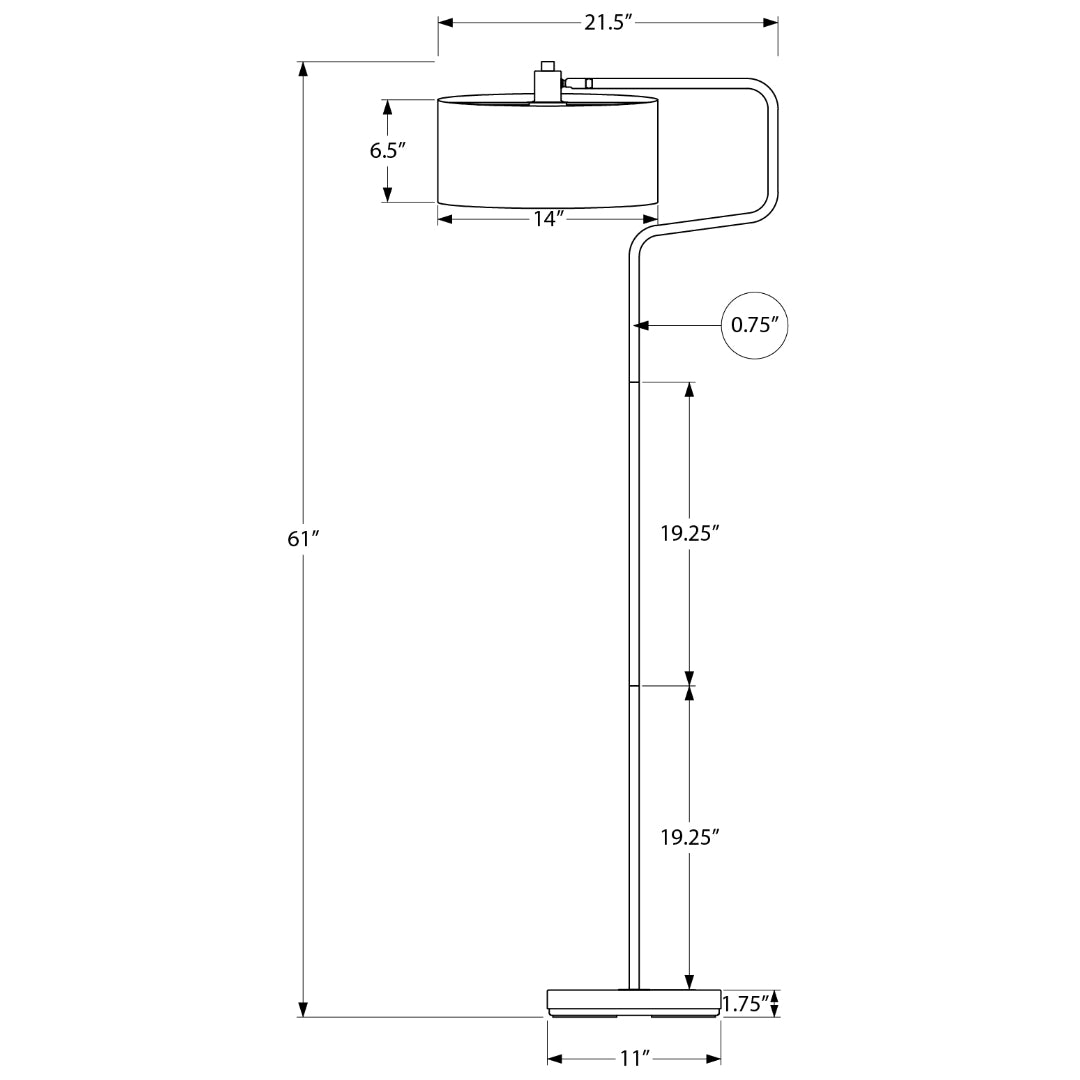 ARCENZA CURVA™ – MODERN C-ARM FLOOR LAMP – I 9690