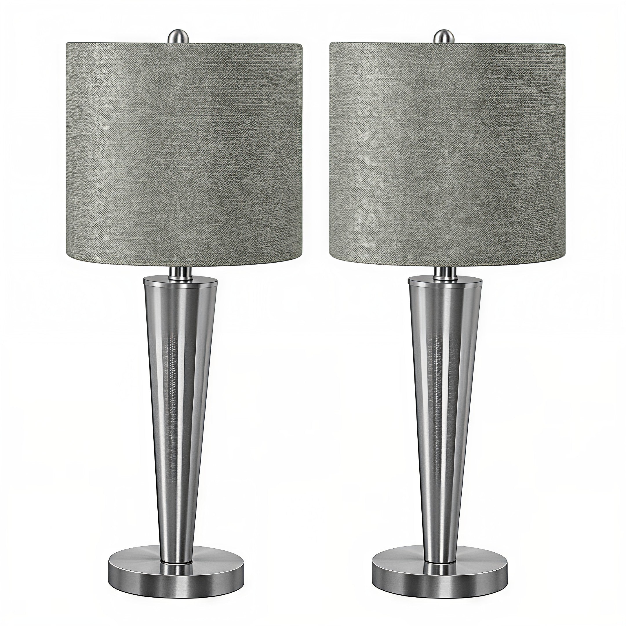ALTERRA TAPER™ – MODERN TALL TABLE LAMP SET WITH USB (2-PIECE) – I 9643