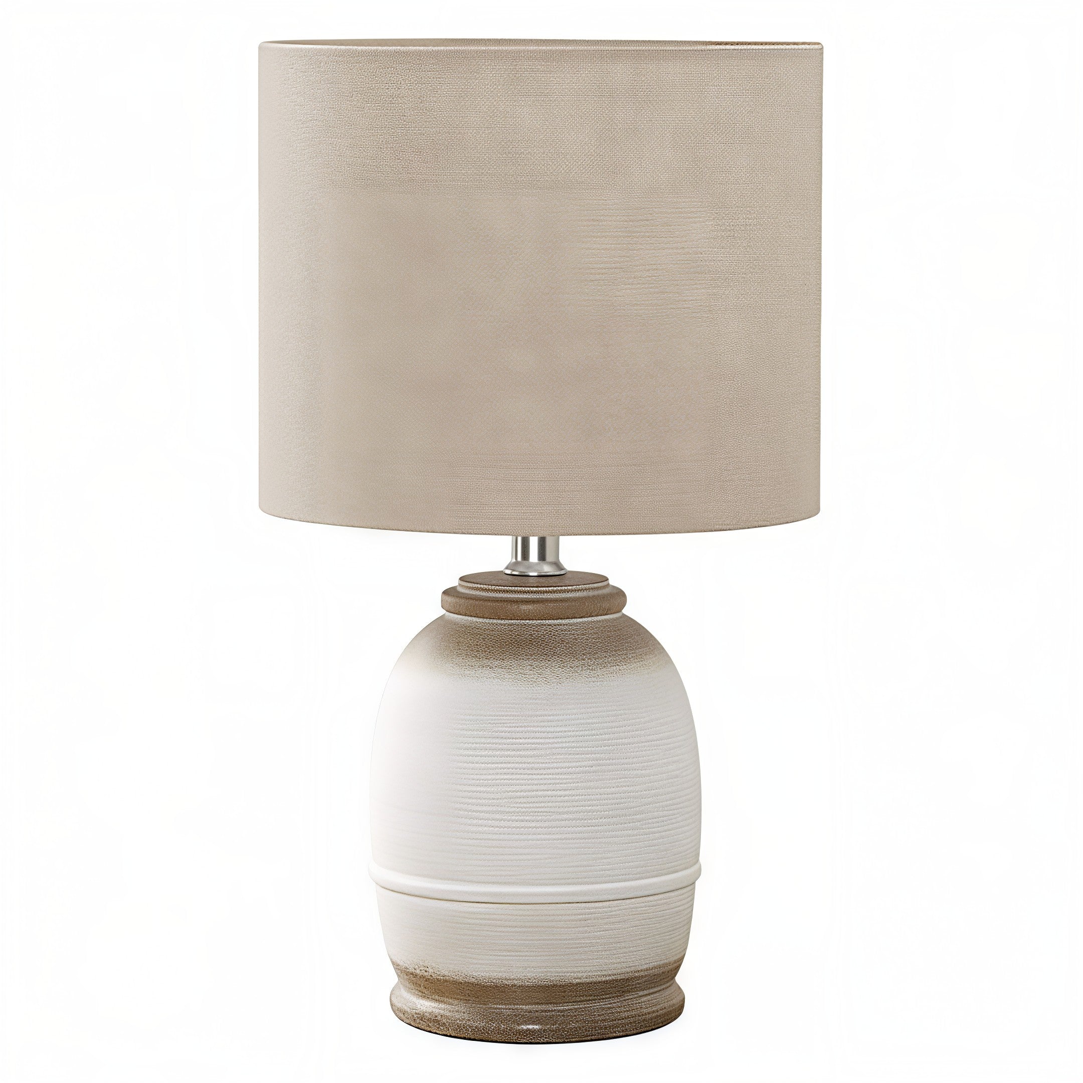 CALDERA SAND™ – CONTEMPORARY CREAM RESIN TABLE LAMP – I 9765