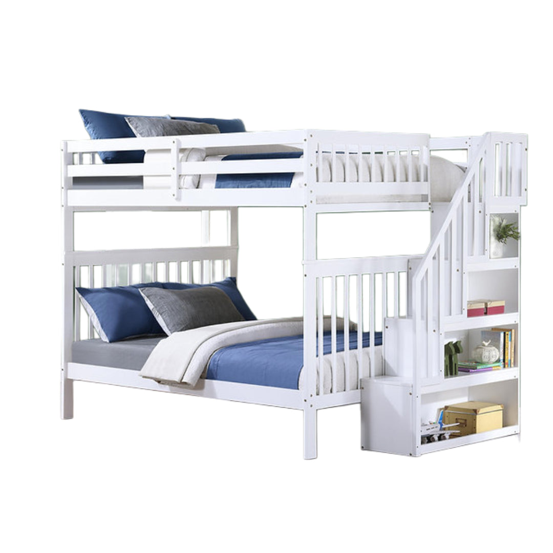 EVEREST MAX™ – DOUBLE OVER DOUBLE STAIRCASE BUNK BED – B-1855