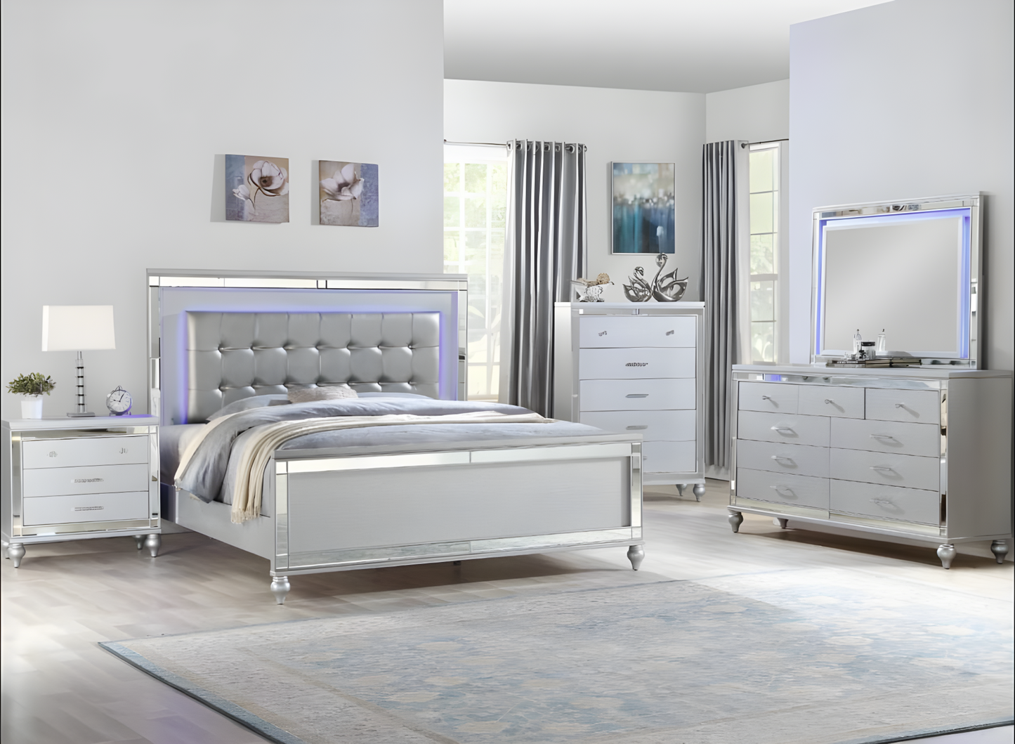 6-Piece Vietnamese Bedroom Set –VALENTINO KING and QUEEN