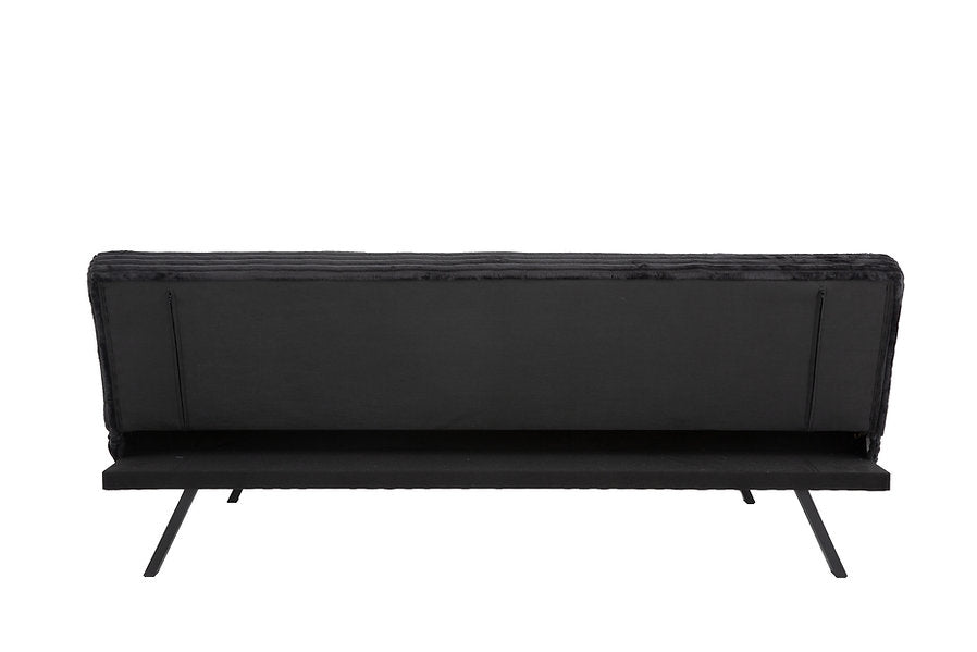 VELVET STRIDE™ – CANAPÉ-LIT EN VELOURS VELOURS NOIR – IF-8065