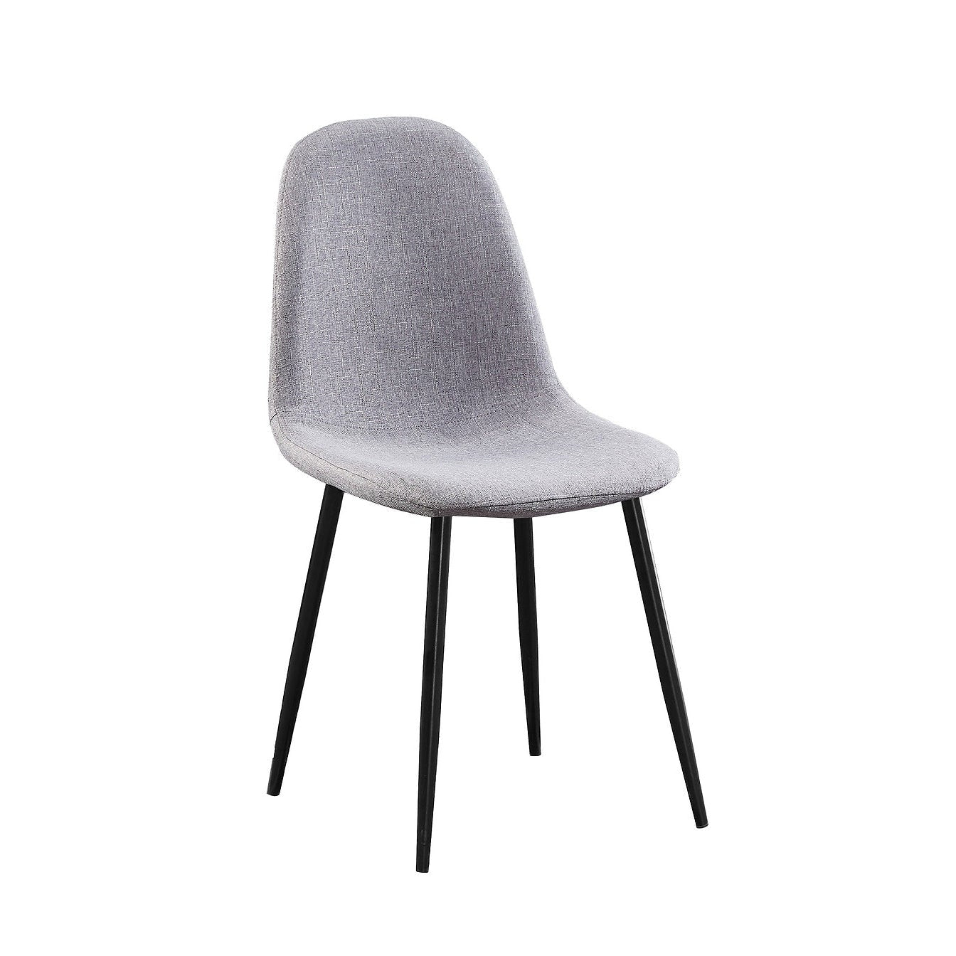 4-Piece Grey Fabric Chair Set – C-1745