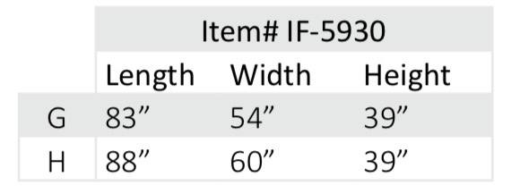 Wood Grain Panel IF-5930 Bed