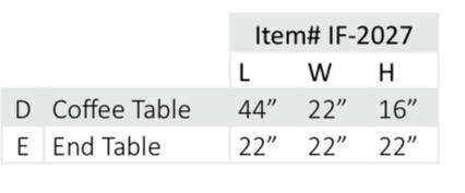 Ensemble de 3 tables basses – IF-2027