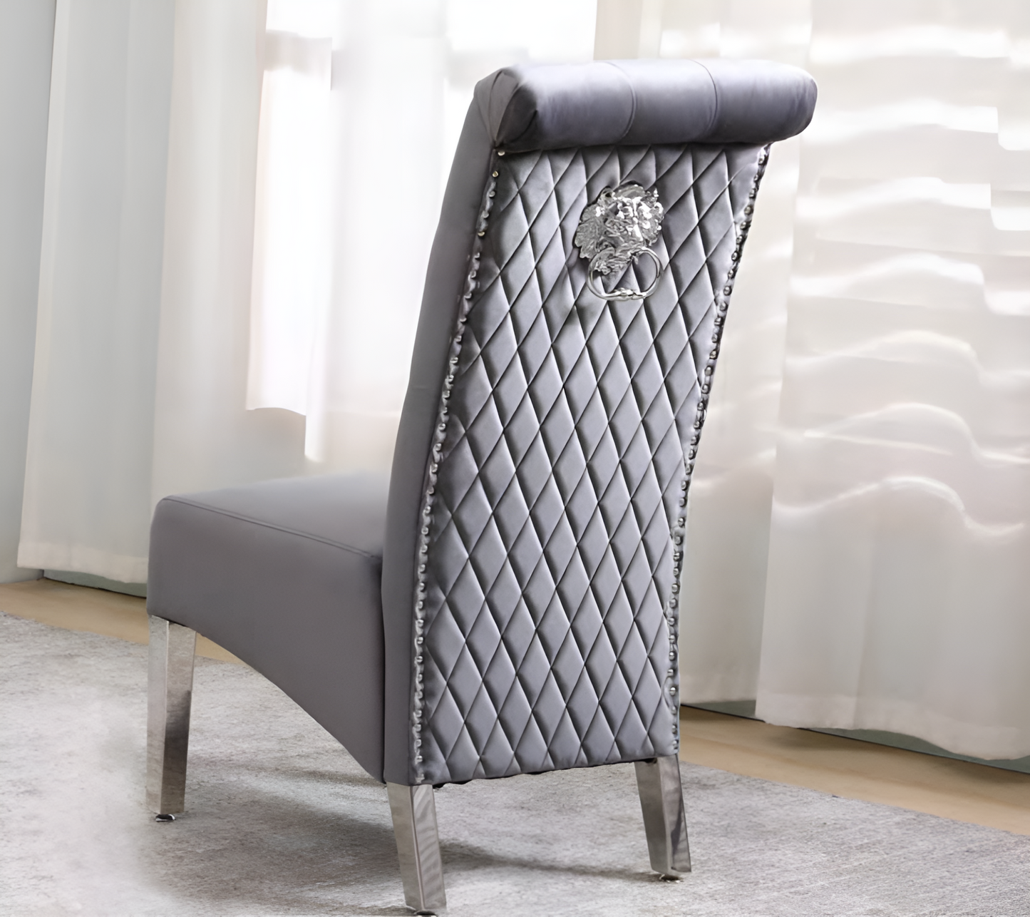 Chaise de salle à manger en velours – C-1270