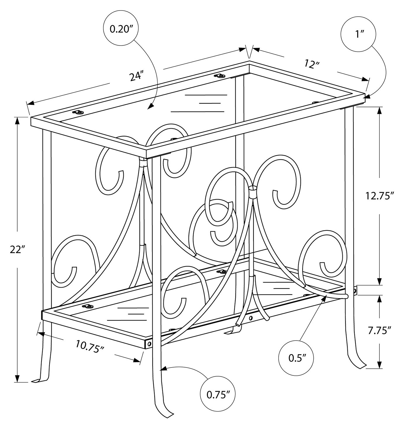 SERAPHINE™ – ACCENT TABLE – I 3106 - Image 7