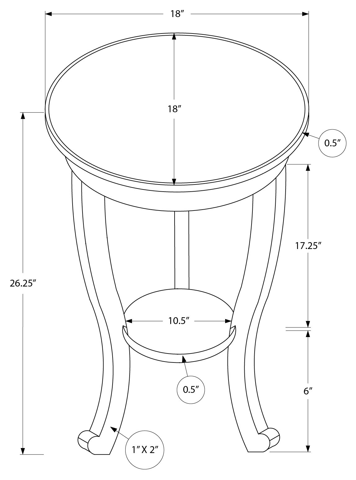 VALMORA™ – ACCENT TABLE – I 3974 - Image 3