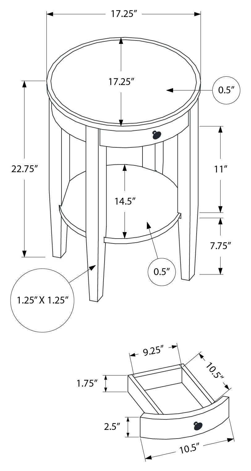 MARLOWE™ – ACCENT TABLE – I 3975 - Image 8