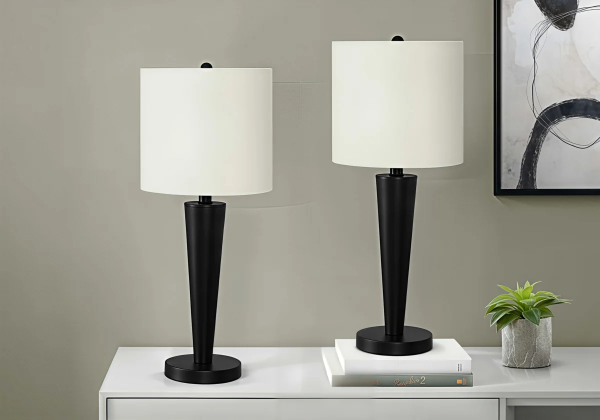 ALTERRA TAPER™ – MODERN TALL TABLE LAMP SET WITH USB (2-PIECE) – I 9643 - Image 3