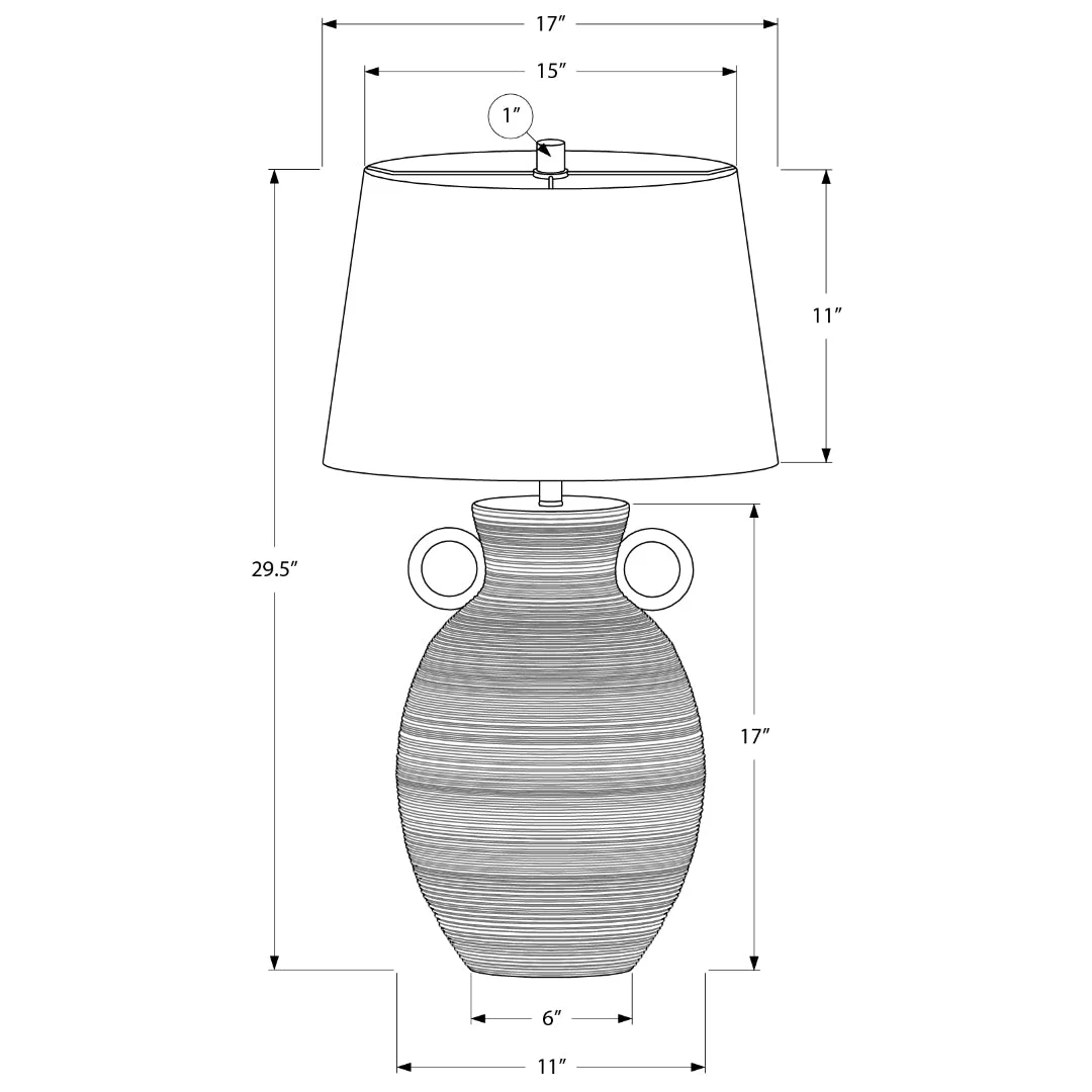 AMARA VESSEL™ – TEXTURED CERAMIC TABLE LAMP – I 9944 - Image 5
