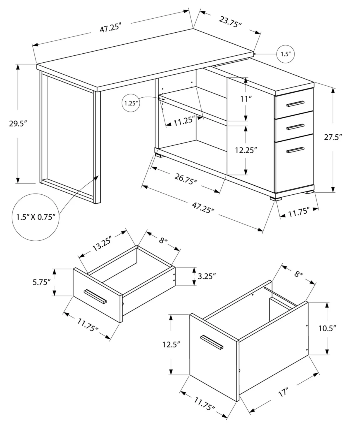 ARVION™ – L-SHAPED OFFICE DESK – I 7133 - Image 13