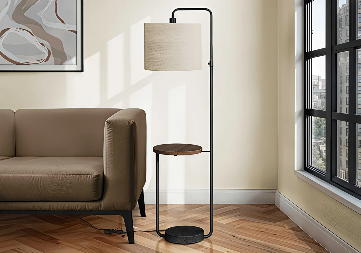 AURELION EDGE™ – MODERN ADJUSTABLE FLOOR LAMP WITH SHELF & USB – I 9753 - Image 3