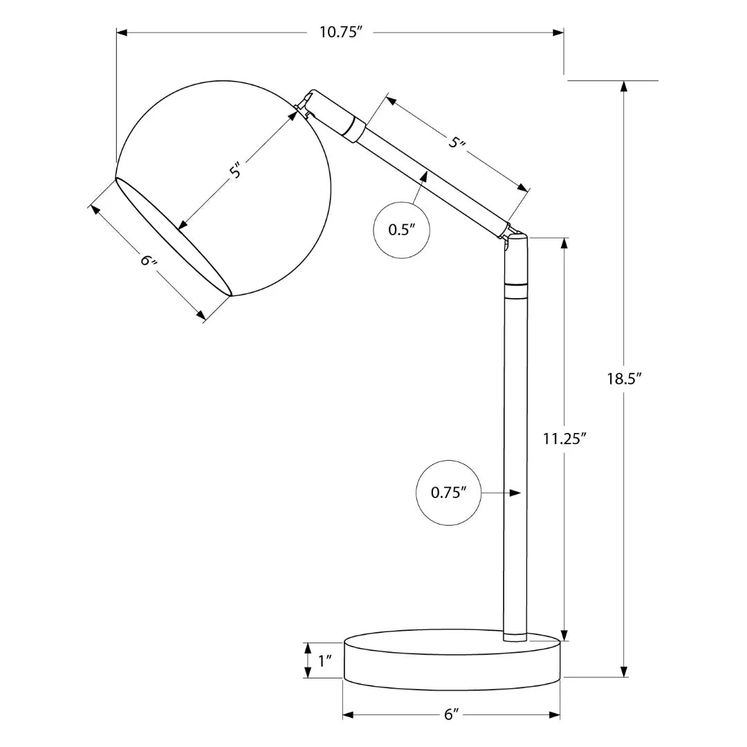 AUREX HALO™ – ADJUSTABLE GOLD TASK TABLE LAMP – I 9644 - Image 6