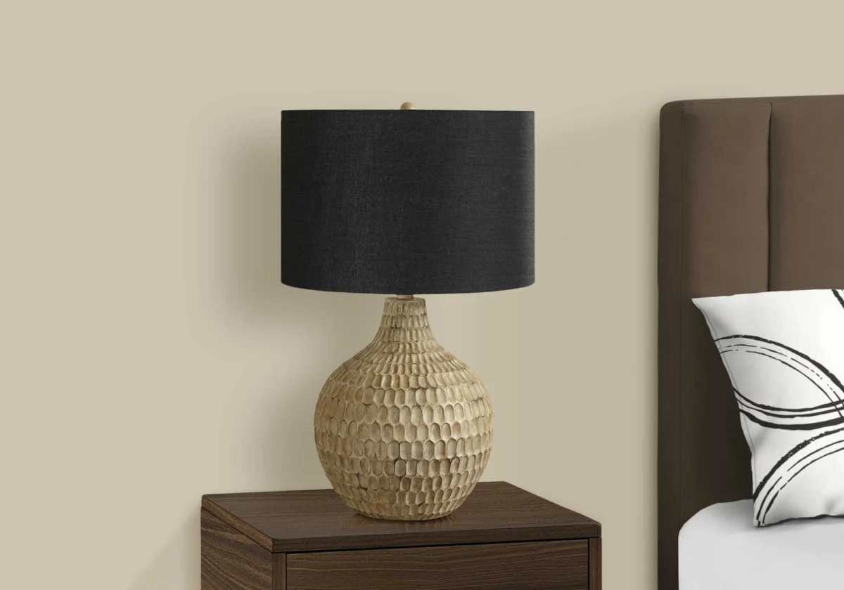 CALDERA NOIR™ – SCULPTURAL GOURD TABLE LAMP – I 9606 - Image 3