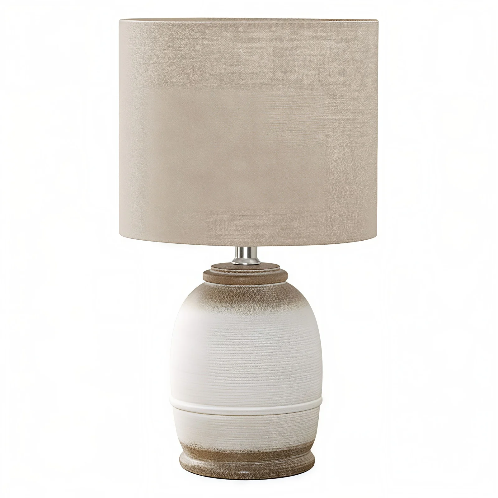 CALDERA SAND™ – CONTEMPORARY CREAM RESIN TABLE LAMP – I 9765