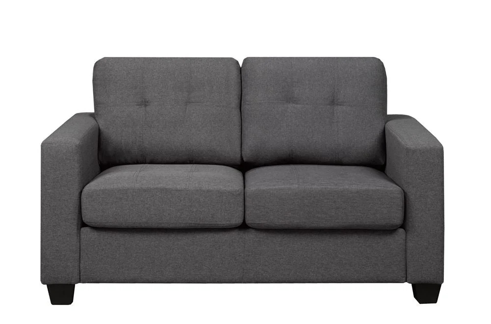 CANTERA CHARCOAL™ – CONTEMPORARY LINEN SOFA SET – T1173 - Image 4